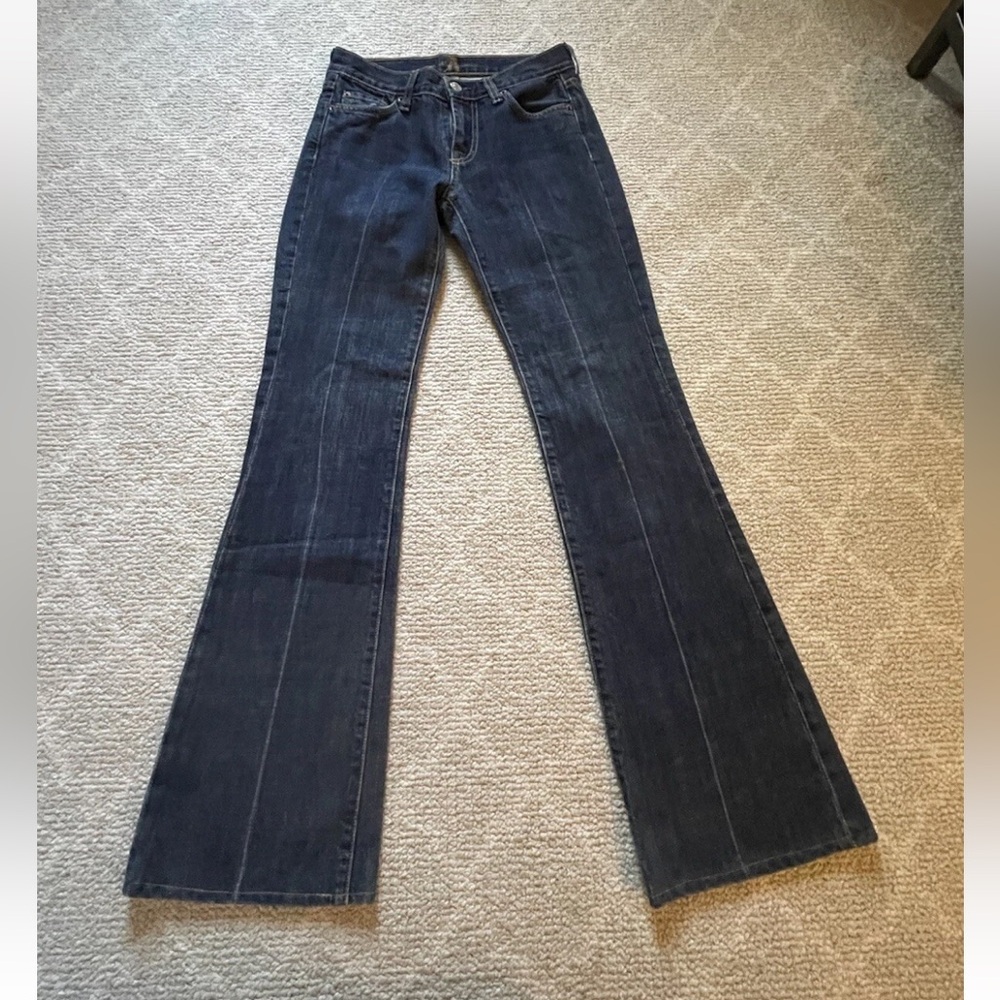 7 For All Mankind by Jerome Dahan Flare Front Seam 
Jeans 26